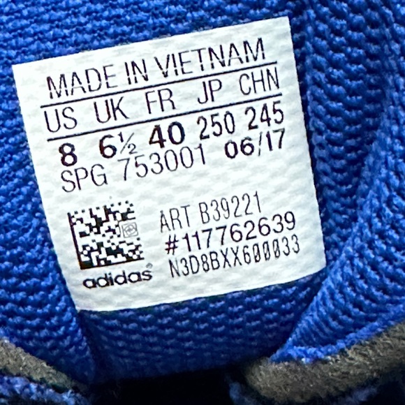 Adidas Women PowerAlley 5 Low Metal Fastpitch Softball Cleats - Blue - 8 - Picture 5 of 5